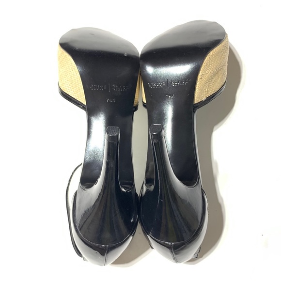 New White House Black Market Giorgio Platform Sandals 7.5 Medium - Picture 4 of 9